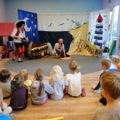 Teatrzyk AJ PROJECT przedstawienie pt."Wyspa skarbów"