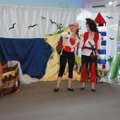 Teatrzyk AJ PROJECT przedstawienie pt."Wyspa skarbów"