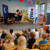 Teatrzyk AJ PROJECT przedstawienie pt."Wyspa skarbów"