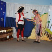 Teatrzyk AJ PROJECT przedstawienie pt."Wyspa skarbów"